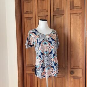 Emi & Jo Stretch Pullover Top, Size S?